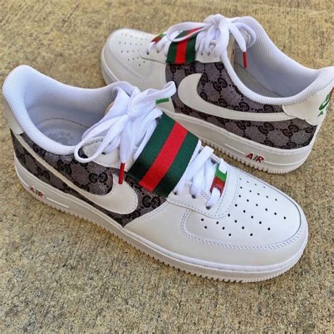 air force one per gucci|custom Gucci air force ones.